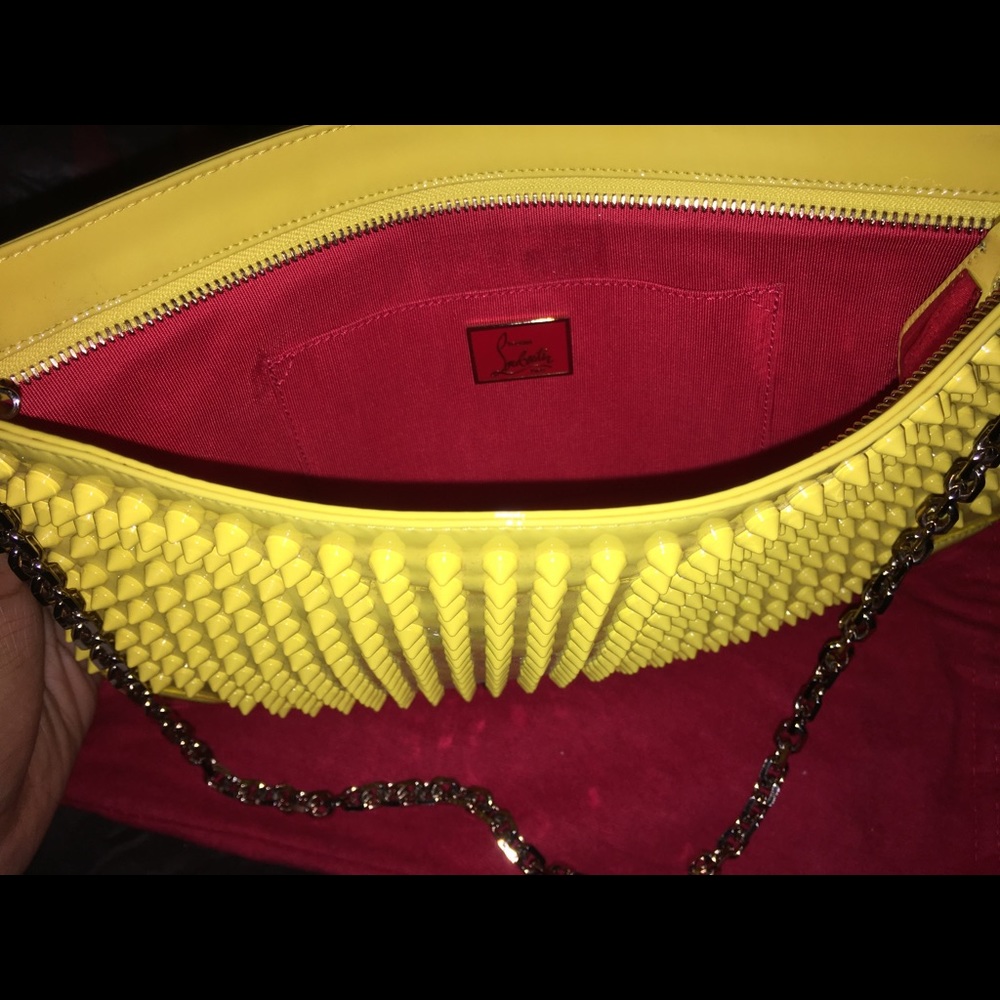 Yellow Christian Louboutin Purse